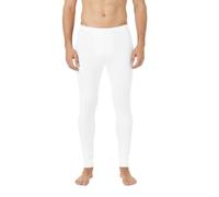 Men’s Thermal Underwear Pants Base Layer Leggings - Warm Long Johns for Cold Weather, Winter Sports, Running, Hiking, Skiing & Outdoor Activities (UK, Alpha, XL, Regular, Regular, White)
