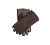 Men’s Touchscreen Single-Point Leather and Sheepskin Gloves - BROWN / L