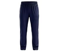 Men’s Tracksuit Bottoms - Elastic Waist Silky Joggers with Zip Pockets - Lightweight Open Hem Pants for Gym, Running, Yoga & Casual Wear - Plain Navy-4XL