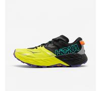 HOKA Men's Speedgoat 7 Trail Shoes in Black/Hoka Citrus, Size 12