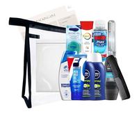 Men’s Travel Toiletries Set - TSA Approved Toiletry Kit with Travel Size Essentials - Compact Toiletry Kit for Men with Toiletry Bag for Vacation, Business, Camping