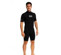 Men’s TWF Shorty/Shortie Wetsuit - 3mm Neoprene CIC Short Wetsuit for Surfing, Swimming, Kayaking, Snorkelling, SUP, Warm, Flexible, Comfortable Watersports Wet Suit (Black, S)