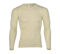 Men´s Vest Longsleeve, Organic Virgin Wool and Silk, Size: X-Large Off-White