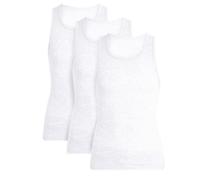 Men’s Vests 100% Ribbed Cotton Regular fit Tank Tops Sleeveless Undershirts, Super Absorbency, Regular fit Undershirt, Itch Free Labels, Shrinkage Control [White Pack of 3,M]
