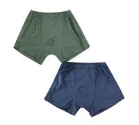 Men’s Washable Incontinence Underwear Briefs, Breathable Cotton Post-Surgery Adaptive Underpants for Elderly Bedridden Patients, Side Tear-Away Design for Easy Dressing(Green+Blue,3X-Large)