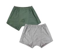 Men’s Washable Incontinence Underwear Briefs, Breathable Cotton Post-Surgery Adaptive Underpants for Elderly Bedridden Patients, Side Tear-Away Design for Easy Dressing(Green+Gray,X-Large)