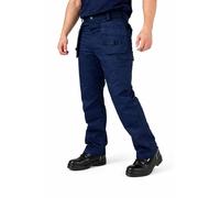 Men’s Workwear Trousers with Holster Pockets Heavy Duty Cargo Work Pants Multi Pocket Utility Trousers for Builders Tradesmen & Construction, Waist 30-50, (Navy Blue - 34W / 29L)