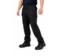 Men’s Workwear Trousers with Holster Pockets Heavy Duty Cargo Work Pants Multi Pocket Utility Trousers for Builders Tradesmen & Construction, Waist 30-50, (Black - 50W / 31L)