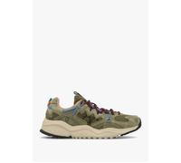 Men’s Yamabushi Uni Green Suede & Nylon Trainers - Khaki Suede / 41