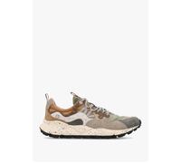 Men’s Yamano 3 Grey Onion Nylon & Suede Trainers - Khaki Suede / 44