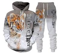 Men Sets Outfits Fleece Ribbed Cuff Sweatshirts Cotton Blend Joggers 2 Piece Athletic Sweat Suits Long Sleeve Running Joggers Set Two Piece Sweatsuit Fashion Casual Sweatsuits Xmas (Other #2, L)