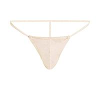 Men Sexy Funny Thong Underwear, Men's Thong String Soft Briefs Bulge Pouch Male Thongs Low Rise T-Back Bikini Thongs Y Fronts Underwear Briefs Body Building Thon Khaki