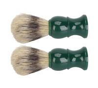 Men Shaving Brush, Wood Handle, Rich Foam, Soft Hair, Comfortable Grip, Easy to Cleanse, for Beard Trimming with Residue Removal
