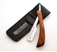 Men Shaving Razor, Straight Razors, Beard Moustache Razor (Wood-r5) Pouch