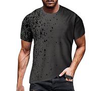 Men Shirt Mens Black Shirts Long Sleeve Slim Fit Mens Summer Shirts Short Sleeve Design Hawaiian Shirt Tee for Men Adult Golf for Adult Gift Birthday Button Down Male (Grey,XXL)