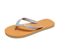 Men Shoes Flat Herringbone Slippers Fashion Casual Beach Unisex Toe Post Sandals Slip-On Sandals (Yellow, 5.5)