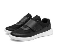 Men Shoes Slip-On Walking Shoes,Men Arch Support Orthopaedic Sneakers,Mens Walking Trekking Waterproof Trainers Low Rise Outdoor Hiking Sneakers Memory Foam(A5387) Black
