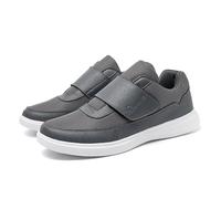 Men Shoes Slip-On Walking Shoes,Men Arch Support Orthopaedic Sneakers,Mens Walking Trekking Waterproof Trainers Low Rise Outdoor Hiking Sneakers Memory Foam(A5401) Grey