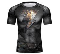 Men Short Sleeve Shirt Compression Short Sport T-Shirt Cool Dry Baselayer Shirt Round Collar Fantastic-Look Sport Sweatshirt(BB,XL)