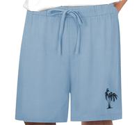 Men Shorts Cotton Beach Shorts For Men Uk Swim Short Quick Drying Beach Short Surfing Swimming Half Pants With Pockets Elasticated Waist Drawstring Knee Pants Tropical Leisure Holiday Tourism
