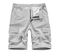 Men Shorts Slim Fit Stretch Cotton Cargo Short Pants Comfort Elastic Waistband Lightweight Plain Trousers Multi Pockets Casual Summer Jogger Rip-Stop Combat Cargo Bottom Outdoor Climbing Training