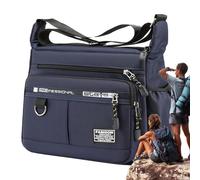 Men Shoulder Bag - Travel Chest Storage, Utility Pack | Men's Compact Sling Organizer, Urban Feature Bag, Shoulder Pocket Holder, dark blue, Se référer à la description