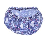 Men Shower Cap Double Layer Oxford Cloth Splash Guard Reusable | Elastic Band Fit, Creative Print Pattern, for Natural or Curly Hair, Face Washing and Steam Room Use