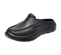 Men Sliders,Mens Slippers Men's Fashionable Pattern Summer Casual Slip On Sandals Comfortable Flat Bottom Non Slip Half Drag Casual Shoes