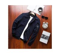 Men Slim Fit Softshell Zipper Down Baseball Flight Bomber Coat For Spring