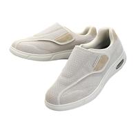 Men Slippers Orthopedic Shoes for Arthritis in the Feet Comfort Sandals Trainers Extra Wide Width Womens Easy Close Fitting Touch Bar strap Shoe,Beige,40 EU