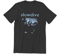 Men Slowdive Tour 90S Cotton T-Shirt Unisex Black Tee M