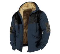 Men Smart Jacket Spring Windbreaker Bomber Jackets Europe And The United States Independent Station Border Multi Solid Printing Hooded Sweater Brown Clothing Men Shirt Jacket (Dark Blue, XXXXL)