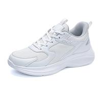 Men Sneakers Sturdy Grip Sneakers Non Slip Breathable Trainers Non Slip Breathable Trainers Waterproof Walking Shoes Cushioned Footbed Shoes for Walking Rock Climbing Trail Running White