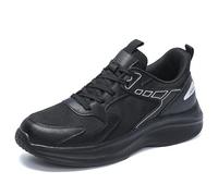 Men Sneakers Sturdy Grip Sneakers Non Slip Breathable Trainers Non Slip Breathable Trainers Waterproof Walking Shoes Cushioned Footbed Shoes for Walking Rock Climbing Trail Running Black