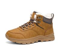 Men Sneakers Winterized Outdoor Hiking Sneakers with Insulated High Cut Design for Winter Trekking Brown