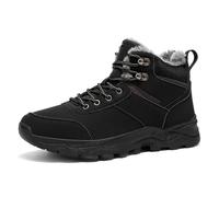 Men Sneakers Winterized Outdoor Hiking Sneakers with Insulated High Cut Design for Winter Trekking Black