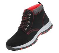 Men Snow Boots, Waterproof Steel Toe Boots Outdoor Sports Hiking Shoes Anti Slip Safety Walking Shoe Comfortable Thermal Work Footwear Wear-Resistant Keep Warm Climbing Shoes