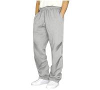 Men Splicing Printed Overalls Casual Sport Work Casual Trouser Pants Trousers Stretch Waist Pants (Grey, M)