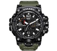 Men Sports Watches Dual Display Analog Digital LED Electronic Quartz Wristwatches Waterproof Swimming Military Watch