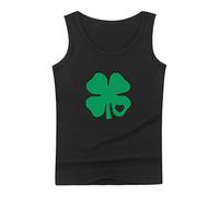 Men St Patricks Day Vest UK Clearance Funny Shamrock Irish Tank Tops Green Clover Printed Saint Pattys Day Waistcoat Sleeveless Vests Round Neck Waistcoats Lightweight Comfortable Tops Festive Outfits