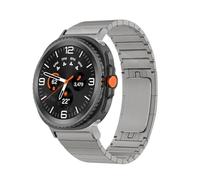 Men Stainless Steel Band Fit For Samsung Galaxy Watch 8/8 Classic 46mm 44mm 40mm /Ultra 47mm Business Strap(Silver titanium,For Galaxy Ultra 47mm)