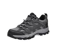 Men Steel Toe Cap Trainers Durable Lace-Up Running Shoes Sport Work Boots for Men UK Casual Thick Walking Shoes Breathable Anti-Slip Wide Fit Trekking & Hiking Footwear Grey, Size 9.5