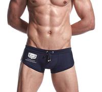 Men Swim Shorts - Nylon Stripe Bulge Briefs For Men High Performance Swimming Trunks With Enhanced Comfort And Secure Fit