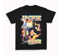 Men T Shirt Bootleg Jackie Chan Black