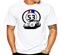 Men t Shirt Herbie 53 The Love Bug Tshirt White White L