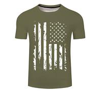Men T Shirt Independence Day Printing Tee Tops Lightweight Casual Solid Colour Short Sleeve Regular Fit Breathable Comfort T Shirt With Crew Neck Classic Fit Summer Tee Shirt For Everyday Life Top