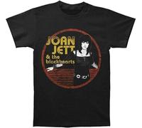 Men T Shirt Joan JETT Jett Circle T-Shirt Black t Shirt Black