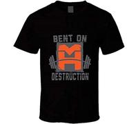 Men t-Shirt Mark Henry Bent On Destruction T Shirt Tshirt t Shirt L Black