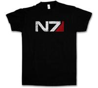Men T-Shirt Mass Commander Shepard Cerberus Pc Game Effect T Shirt Black