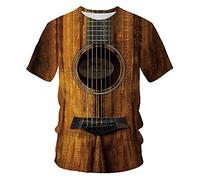Men T-Shirt Modern Urban Personality Creative Novelty 3D Flame Men’S Shirt Summer Basic Round Neck Regular Fit Short-Sleeved Comfortable Breathable Leisure Shirt TD01 XXL